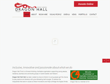 Tablet Screenshot of dragonhall.org.uk